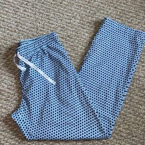 Calvin Klein blue polka dot pajama pants M